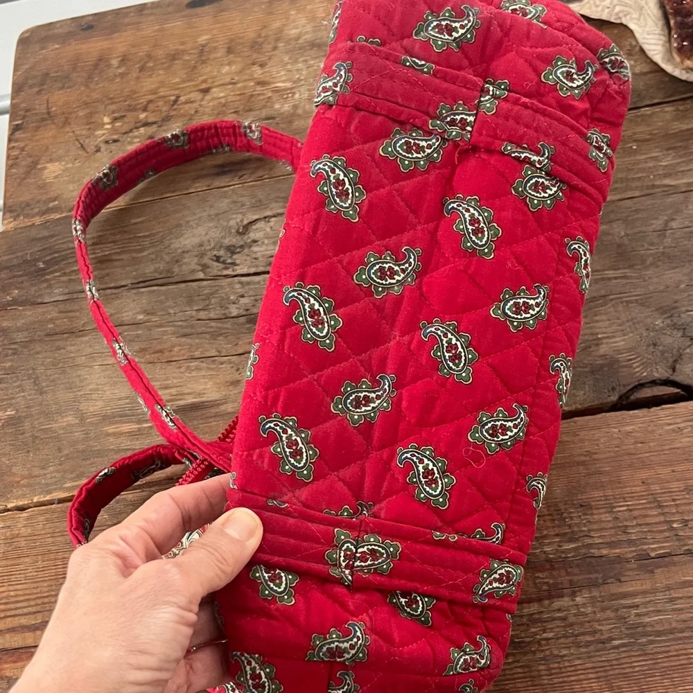 Vera Bradley Red Paisley Quilted Tote - Picture 4 of 4